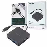 هاب ورودی Type cو 7پورت 3پورت USB و 2پورت Type c و 1پورتGreen Lion GHB-7 PD3.0 100w  HDMI