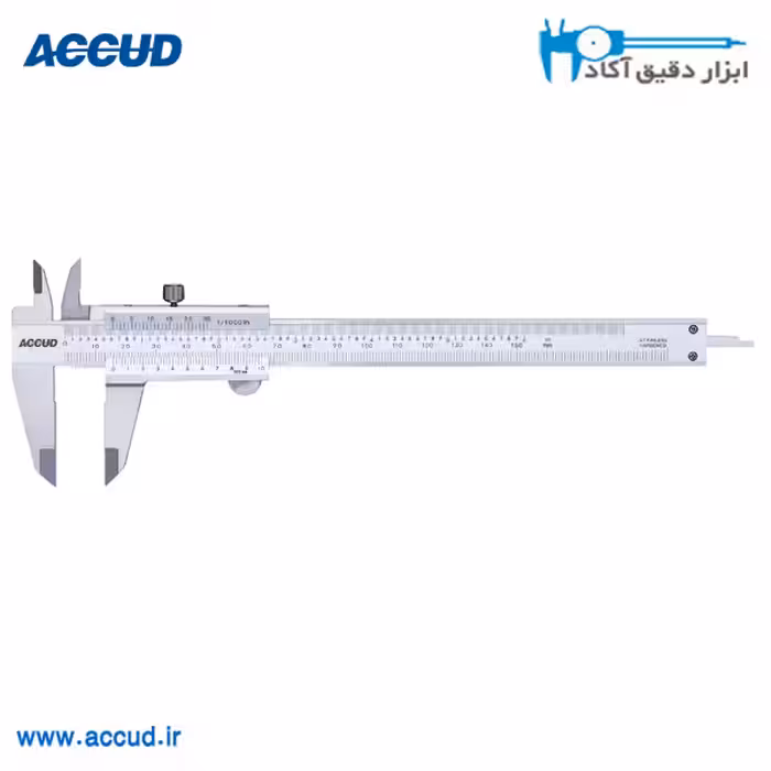 کولیس 30 سانتی متر ورنیه دار Accud (آکاد) مدل 120-012-12