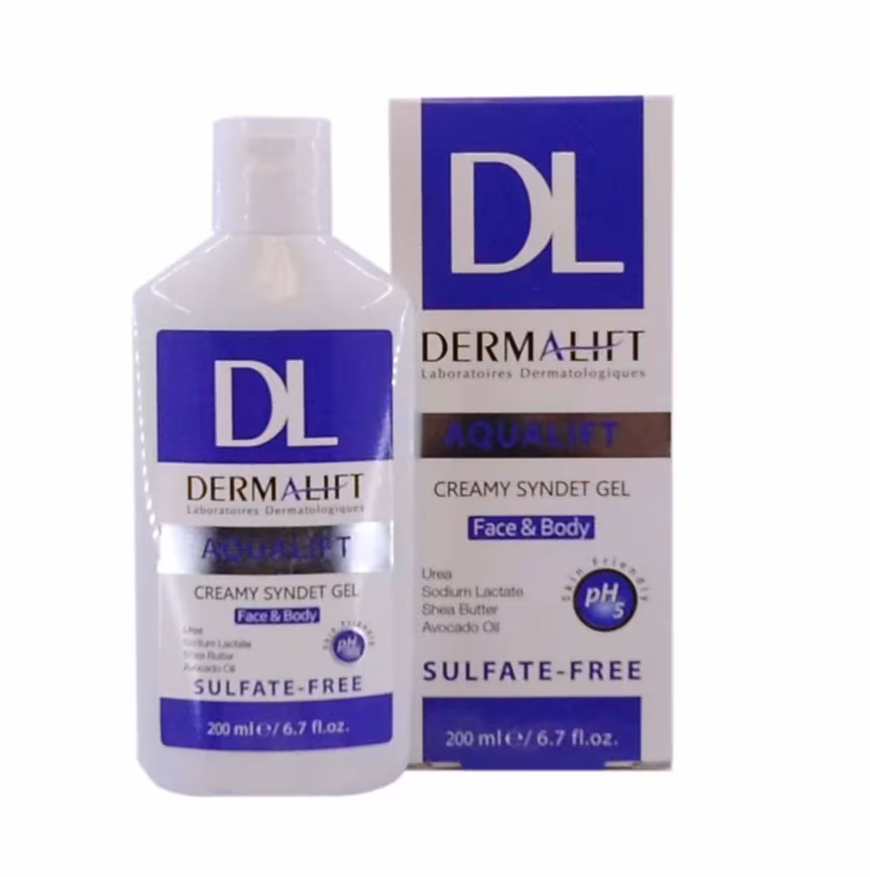 ژل شستشو غیر صابونی کرمدار آکوالیفت درمالیفت 200ml
