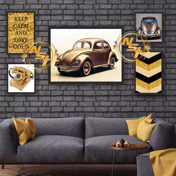 تابلو دکوراتیو 5 تکه کلاسیک کد GH067