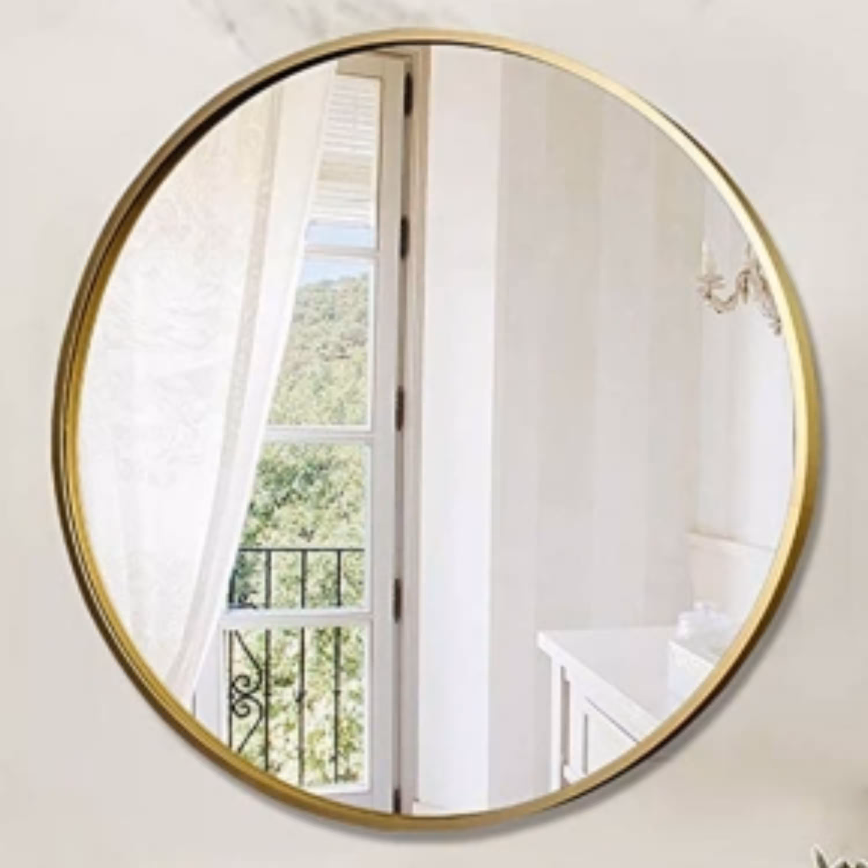 آینه کنسولی گرد از سایز 50 تا 1 متر