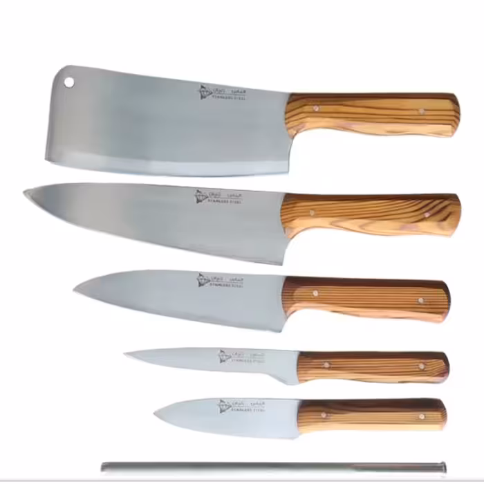 سرویس چاقوی  6پارچه الماس زنجان-سرویس کارد آشپزخانه -