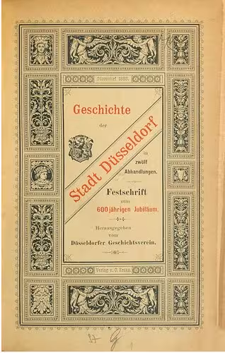 خرید و دانلود نسخه کامل کتاب Geschichte der Stadt Düsseldorf in zwölf Abhandlungen. Festschrift zum 600jährigen Jubiläum