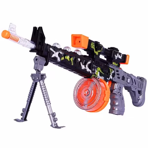 تفنگ مسلسل موزیکال جعبه ای NO.DF-29218B