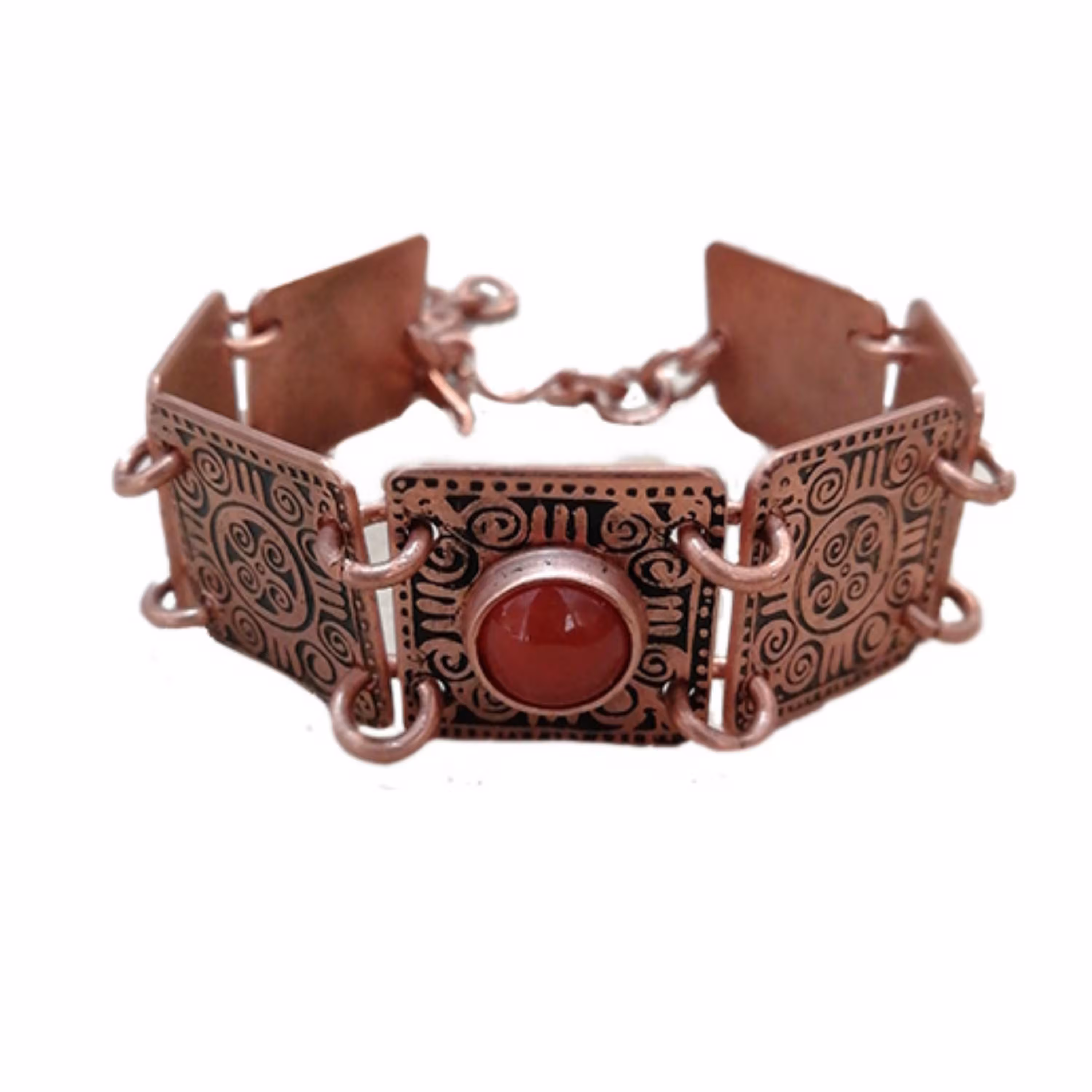 دستبند قطاری چهار حلقه نگین دار کد JW191