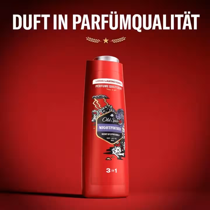 شامپو مردانه چند کاره اولد اسپایس old spice nightpanther 3 in 1