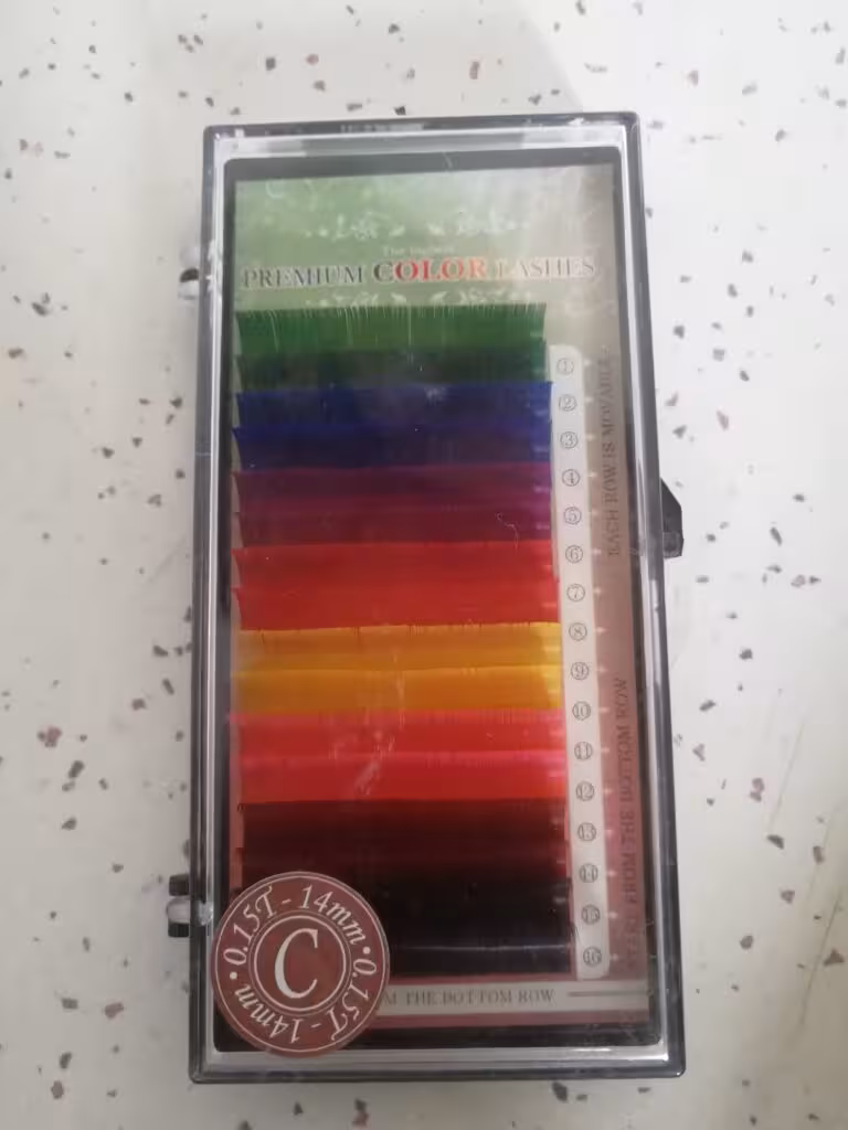 پالت مژه والیوم رنگی سایز 14