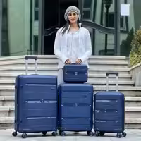 چمدان وارداتی مندوزا مدل MENDOZA - MDZ805 SERIES سری سه عددی (به همراه چمدان آرایشی هدیه)