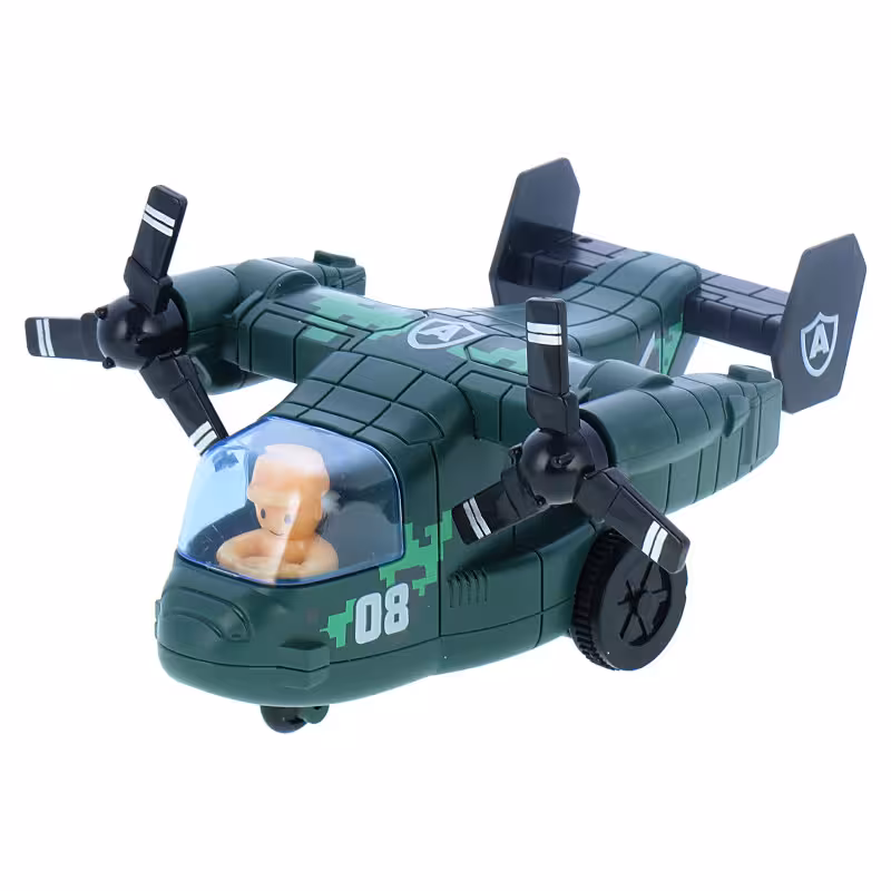 اسباب بازی جنگی مدل هلی کوپتر طرح دو موتوره کد 02