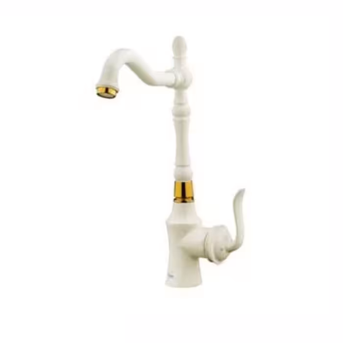 شیر ظرفشویی مدل لیار سفید طلایی دارای 5 سال گارانتی ارسال به سراسر ایران