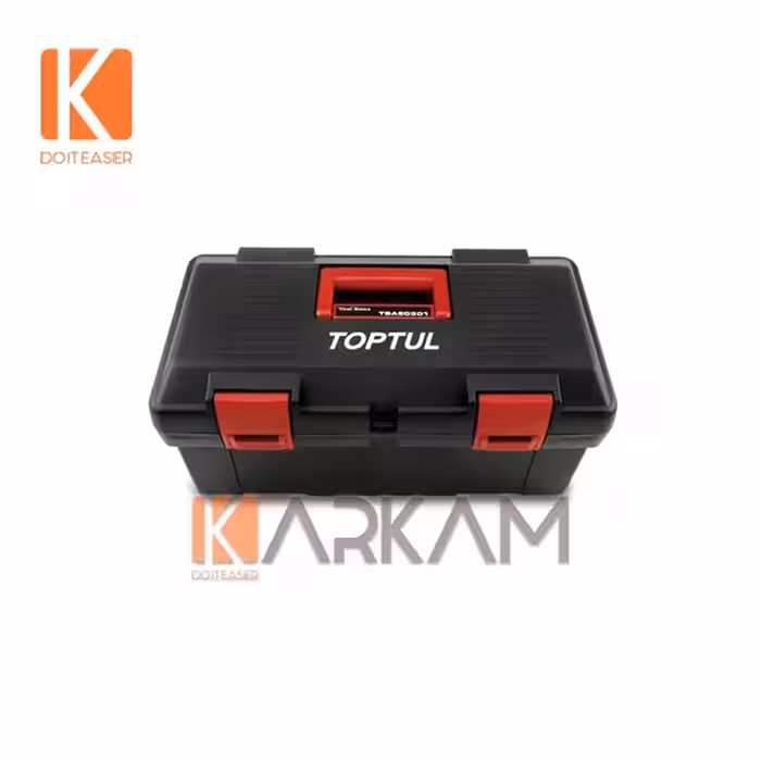 جعبه ابزار پلاستیکی مشکی TBAE0301 تاپ تول