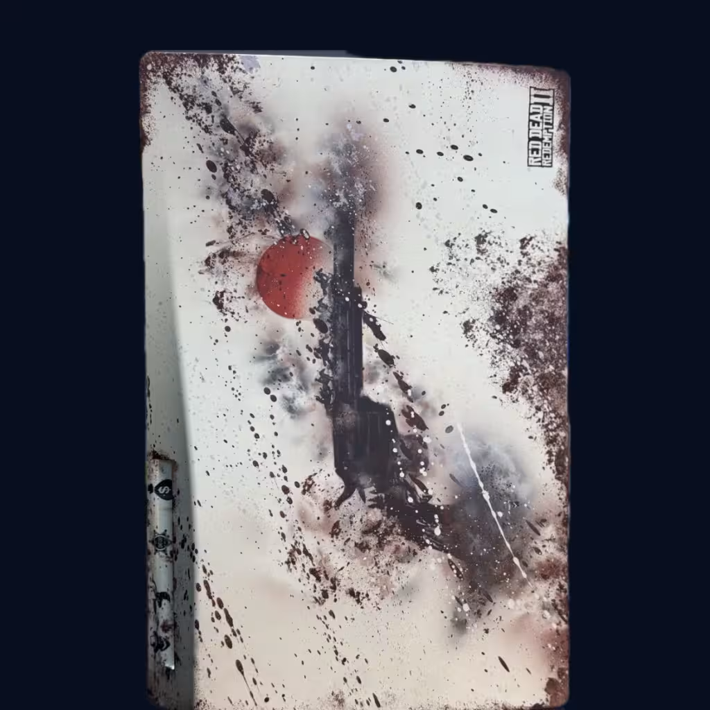خرید فیس پلیت PS5 دیسک خور -طرح RED DEAD