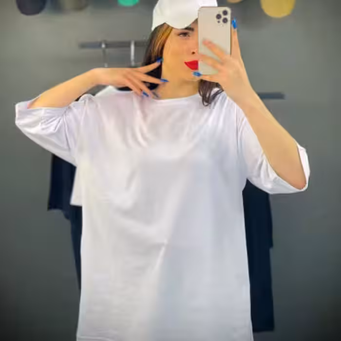 تیشرت لانگ نخ و پنبه مخصوص خانم‌ها و آقایان