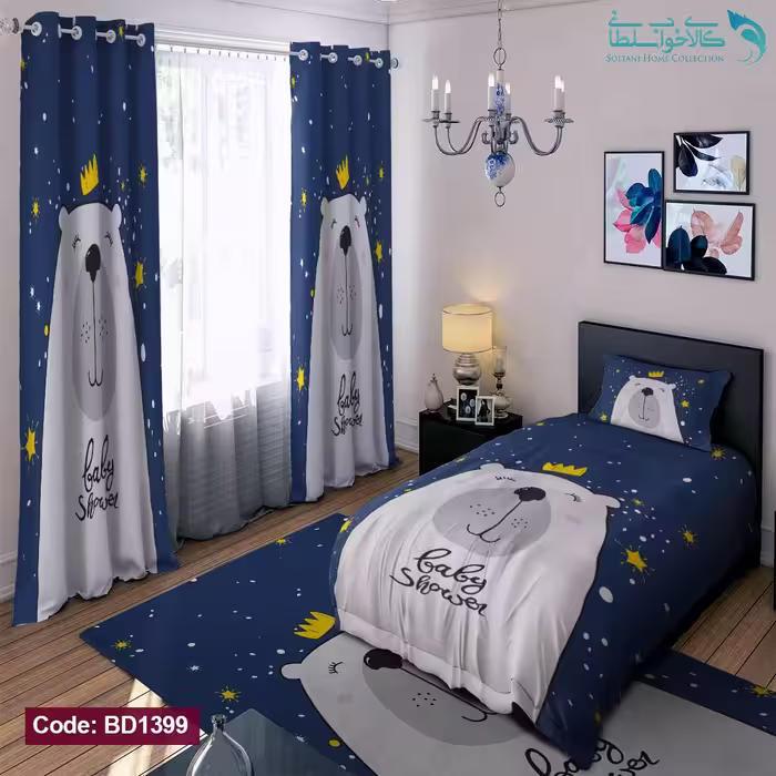 روتختی طرح خرسی یکنفره کد BD1399