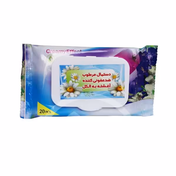 دستمال مرطوب ضدعفونی کننده آغشته به الکل پاک ریسPakreis Cleansing Facial Wipes