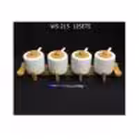ست 4 عددی ظرف ادویه پایه و درب بامبو وگاتی VOGATI WS-215