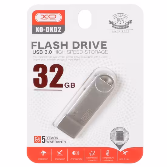 فلش مموری ایکس او مدل DK02 USB 3.0 ظرفیت 32 گیگابایت