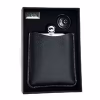 بطری نوشیدنی استیل چرمی مشکی ان بی کو