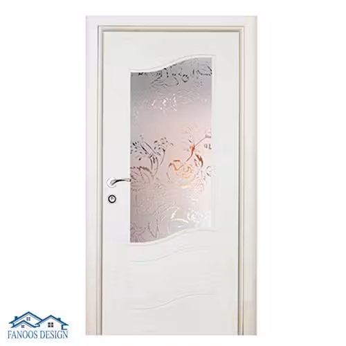 درب اتاق شیشه‌دار با نورگیر کد 022