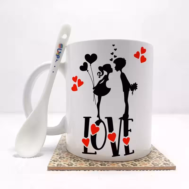 خرید ماگ-لیوان عشق love بدون ،زیر لیوانی کد 200