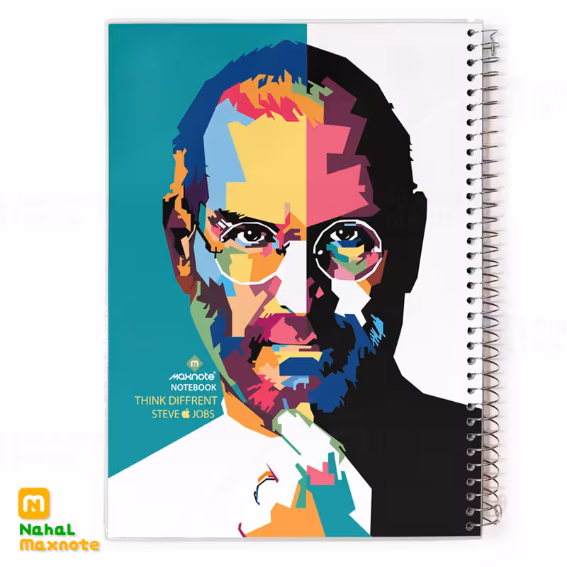 دفتر 60 برگ سیمی طلقی (پـرتره) کد 9636.طرح 5