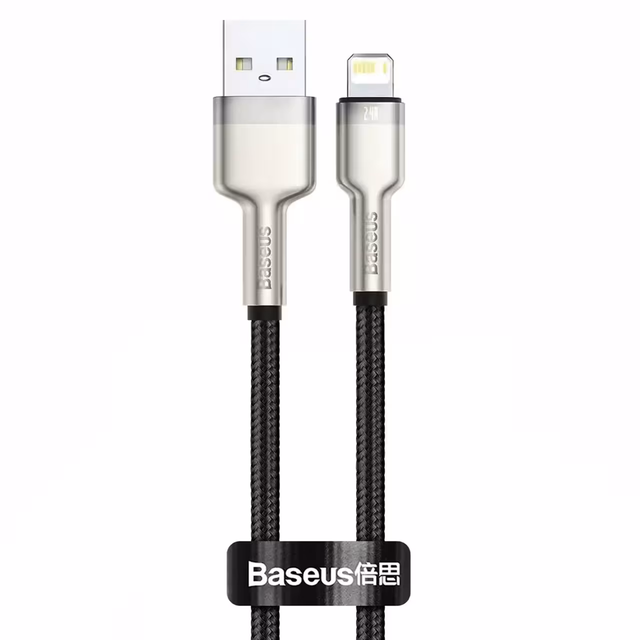 کابل تبدیل USB به لایتنینگ بیسوس مدل CALJK با جریان 2.4 آمپر و طول 25 سانتی‌متر
