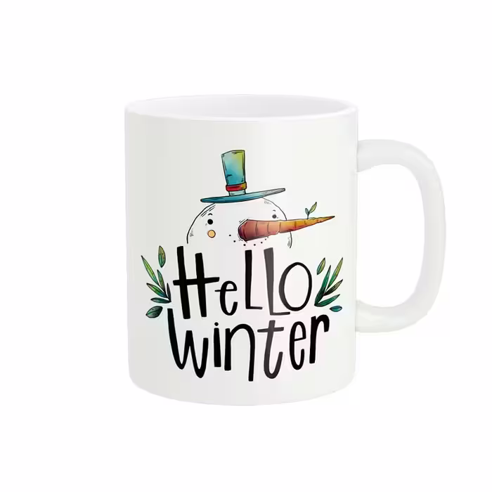 خرید ماگ-لیوان پادآفرین  زمستان Hello Winter  آدم برفی کد PM822