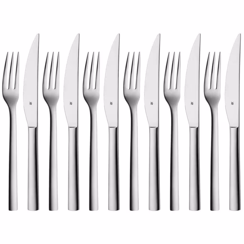 کارد و چنگال استیک خوری 12 پارچه دبلیو ام اف مدل WMF Nuova Steak