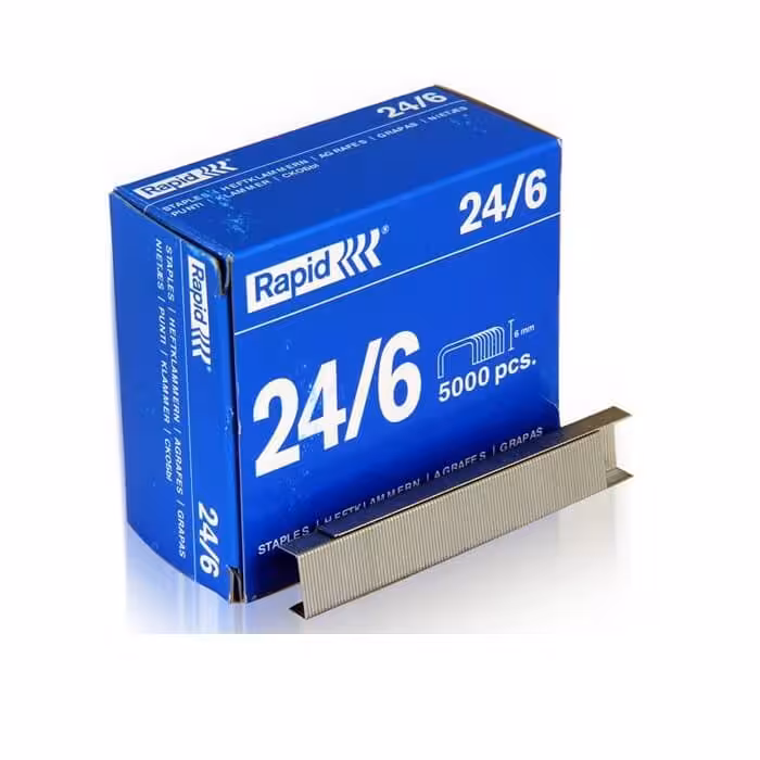 سوزن منگنه راپید سایز 24/6 بسته 5000 عددی