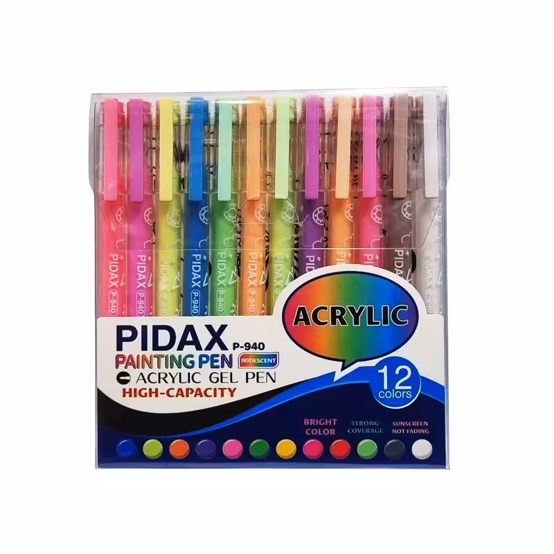 روان نویس پیداکس مدل اکرولیک کد P 940 بسته 12 عددی