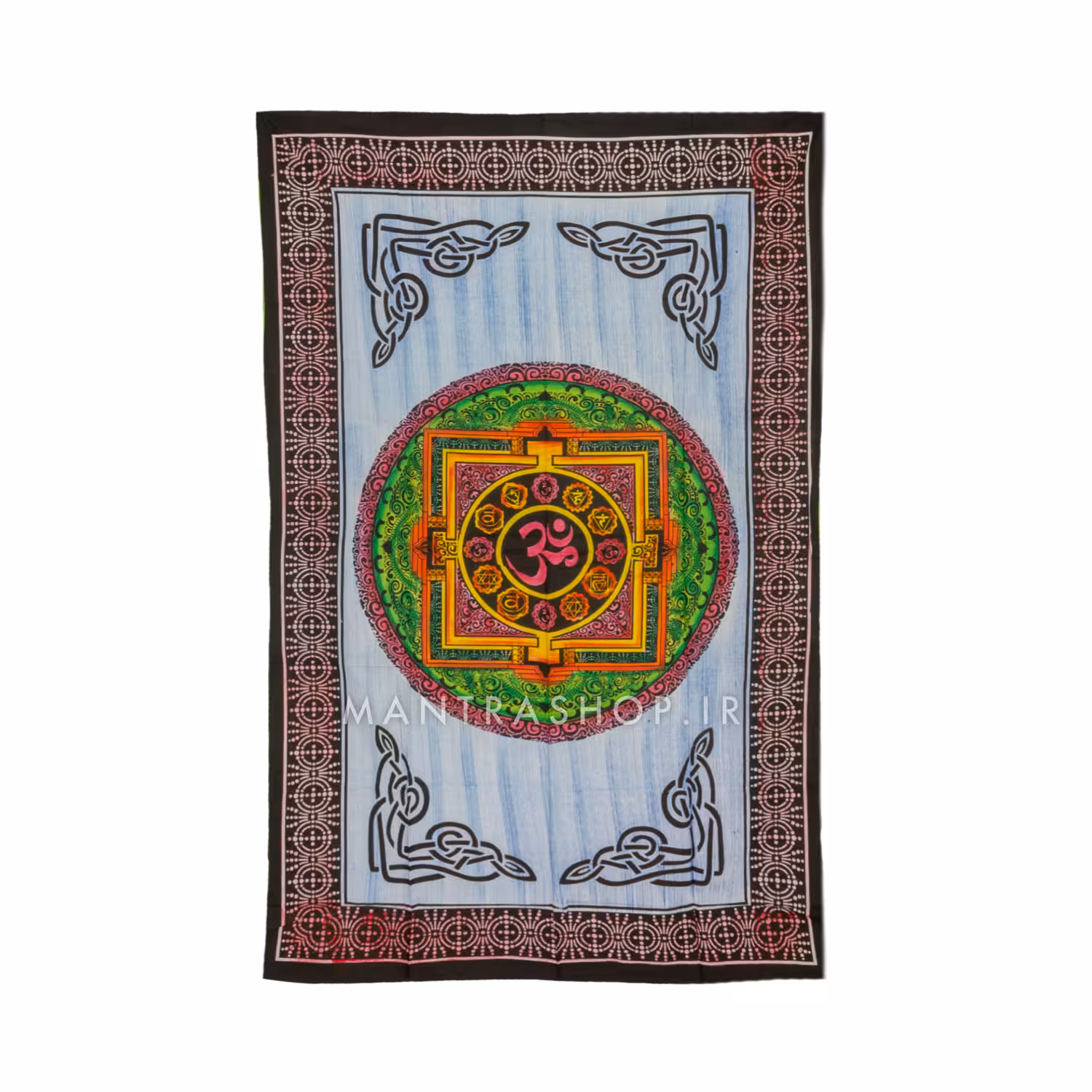 بکدراپ تپستری هندی طرح OM (روتختی یک نفره) کد 386