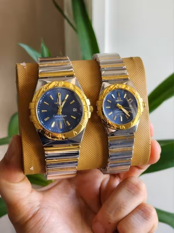 ساعت مچی عقربه ای ست زنانه مردانه امگا