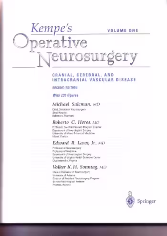 خرید و دانلود نسخه کامل کتاب Kempe's Operative neurosurgery