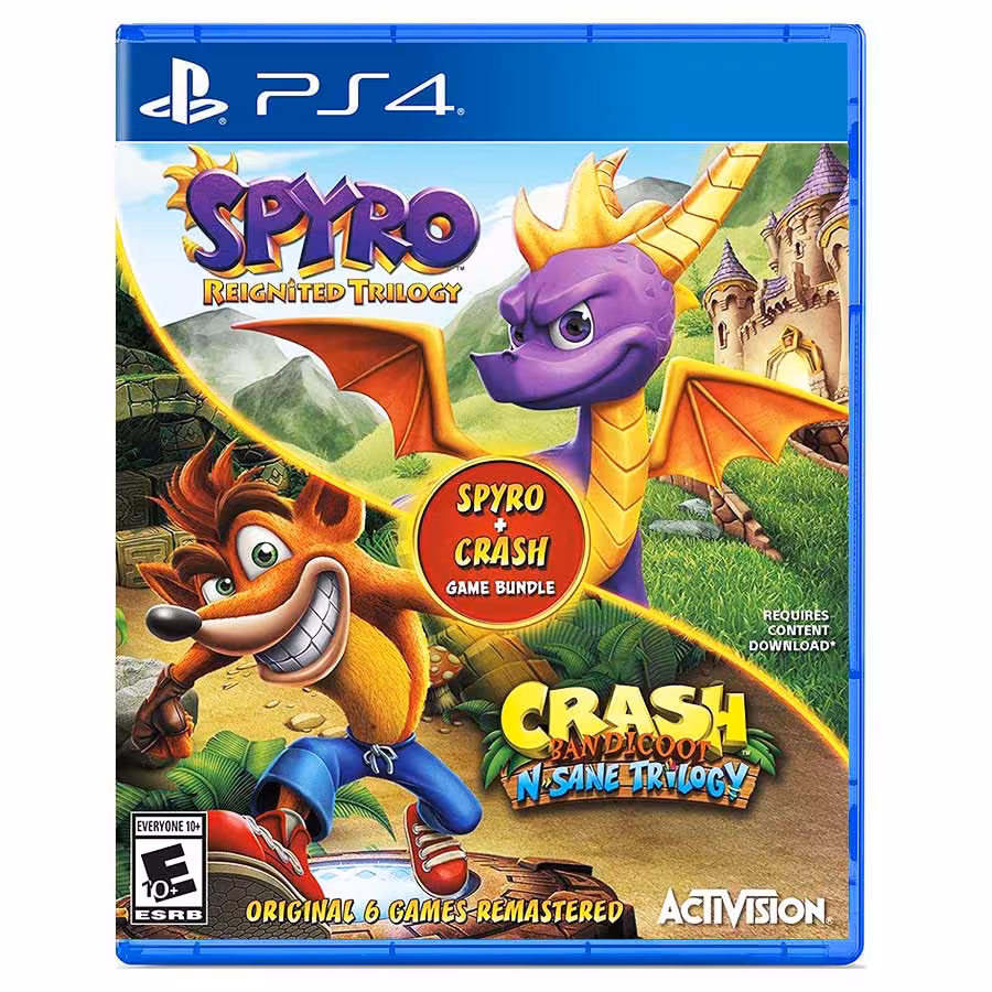 خرید بازی Spyro Reignited Trilogy و بازی Crash N.Sane Trilogy برای PS4