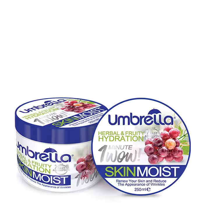 ژل کرم مرطوب کننده آمبرلا حاوی عصاره انگور حجم 250 میلی لیتر