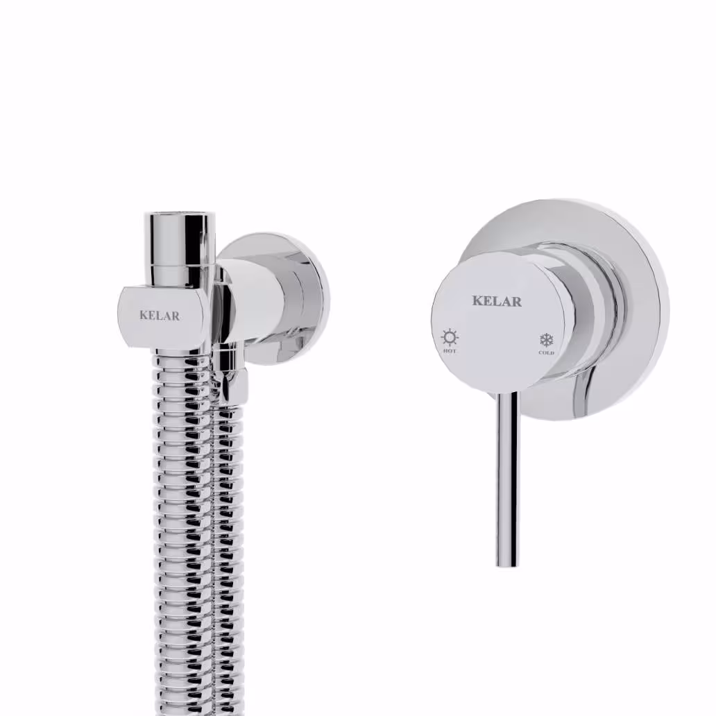 شیر توالت توکار لاکچری کلار مدل فلور کروم