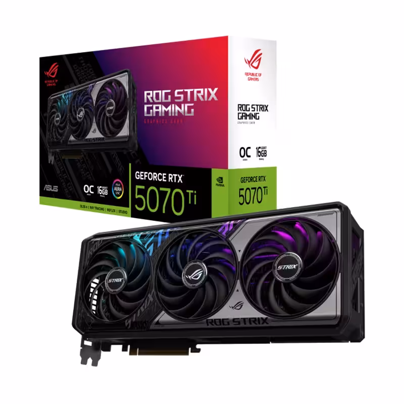 کارت گرافیک ایسوس ROG Strix GeForce RTX 5070 TI OC Edition 16GB