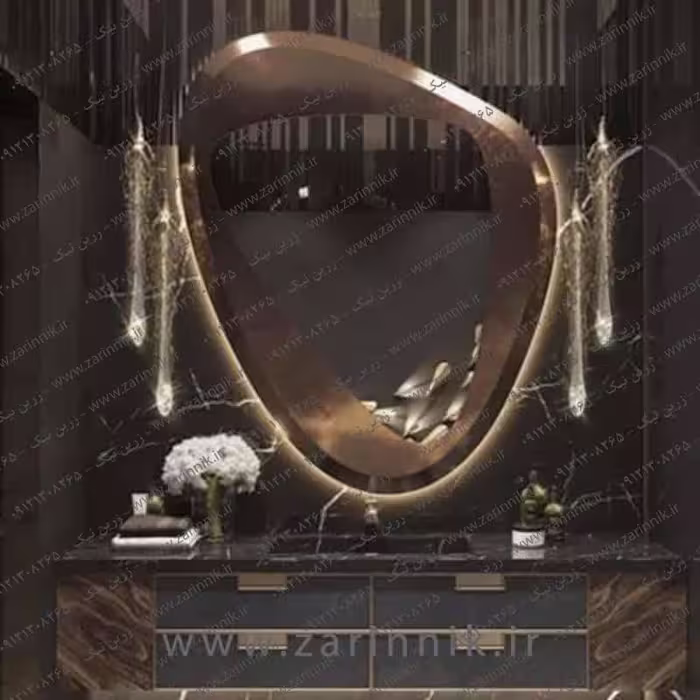 آینه دستشویی مدرن زرین نیک مدل AD039