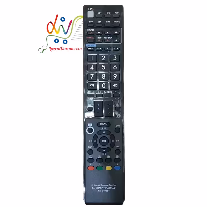 کنترل تلویزیون شارپ  RM-L1026