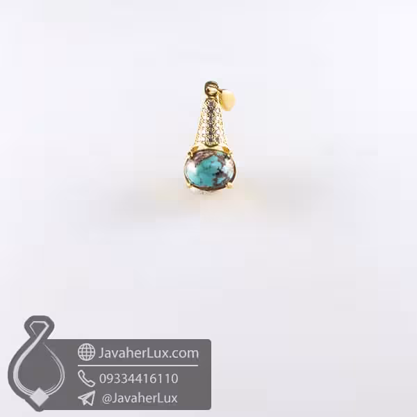 گردنبند نقره فیروزه نیشابوری _ کد : 100775