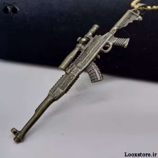 گردنبند اسلحه کلاش دوربین دار بزرگ