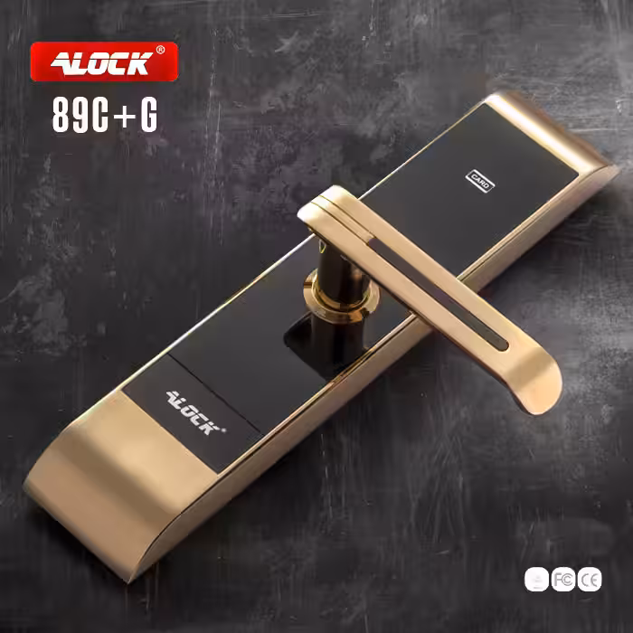 دستگیره کارتی هتلی ALOCK مدل (آنلاین) 89C  Gold