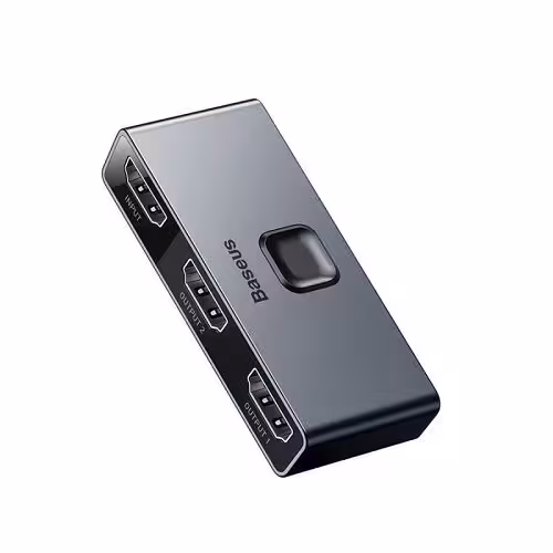 سوئیچ و اسپلیتر دو پورت HDMI باسئوس مدل CAHUB-BC0G