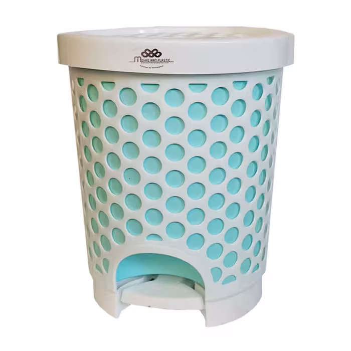سطل زباله پلاستیکی پدالی دو جداره کد 4000