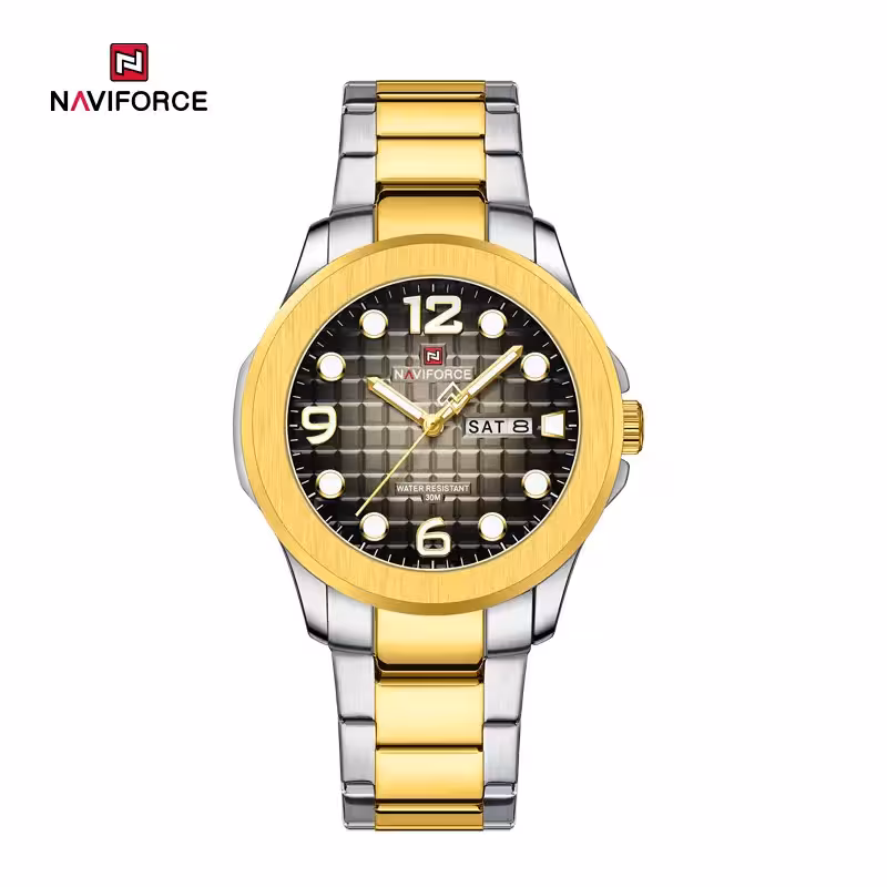 ساعت مچی مردانه نیوی فورس Naviforce NF 9244 G/B