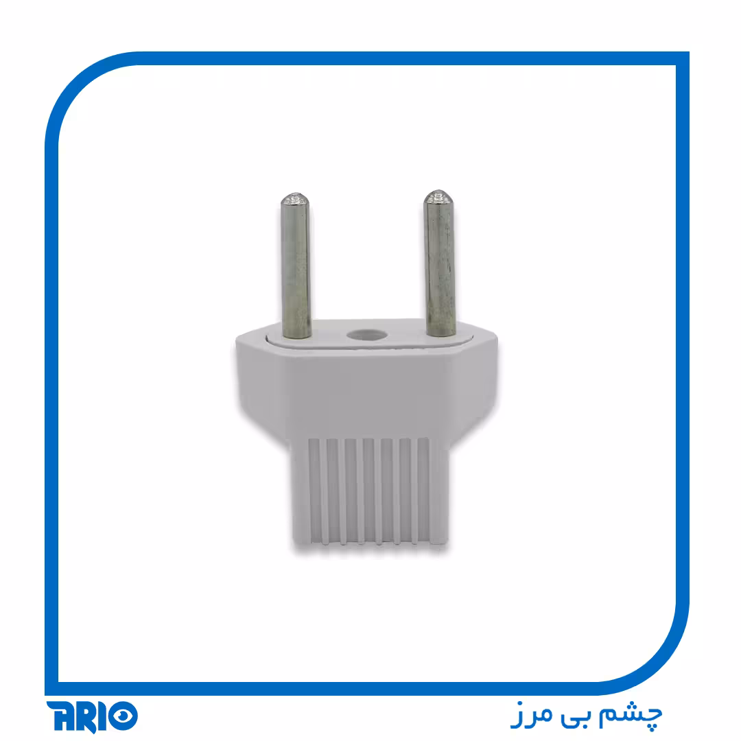دو شاخه برق 110 آیفونی سفید