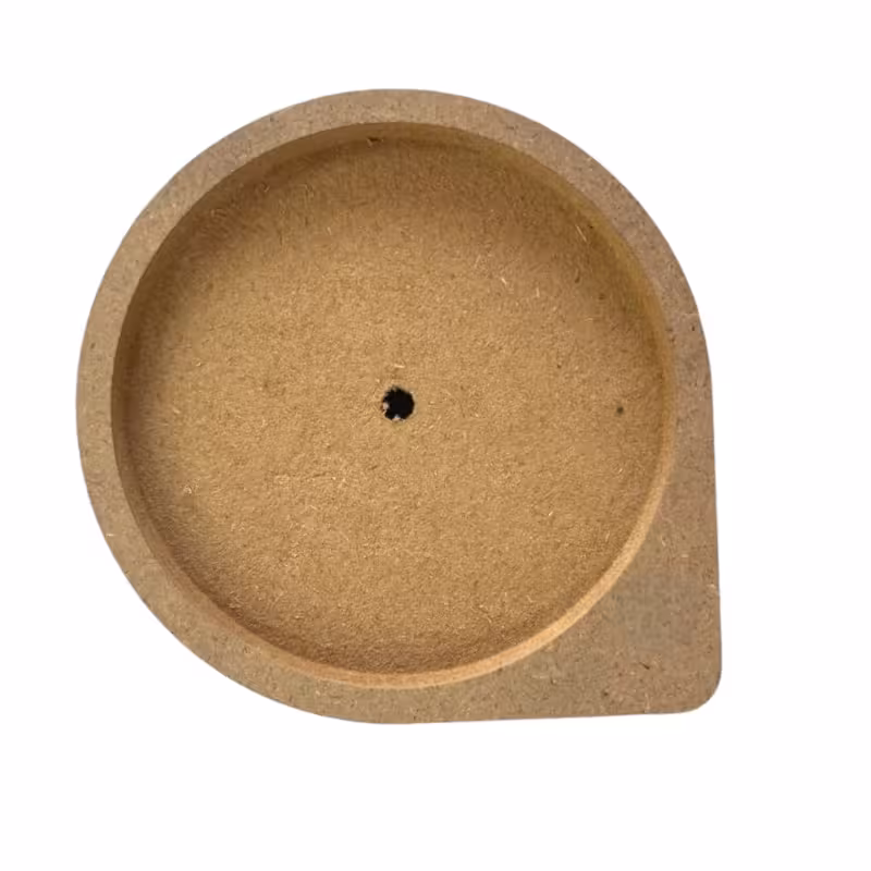 بیس MDF خام ساعت رومیزی اشک قطر 15 سانت