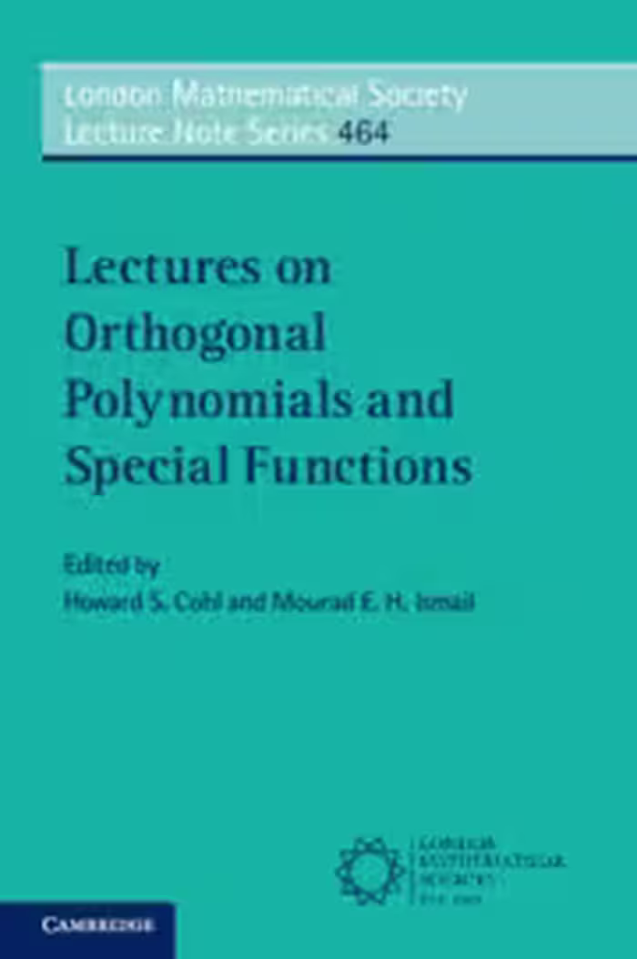 خرید و دانلود نسخه کامل کتاب Lectures on Orthogonal Polynomials and Special Functions