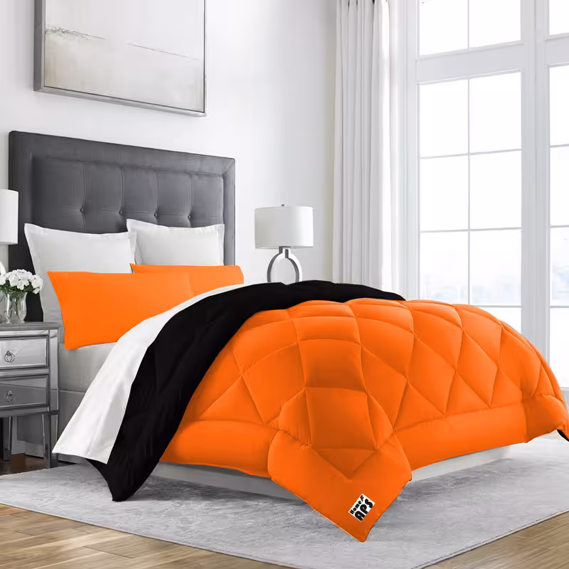 روتختی میکرو هتلی ساده رنگی مشکی نارنجی تیره