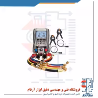 گیج دو قلو - منیفولد با شلنگ و پراب دما تستو مدل TESTO 570-2